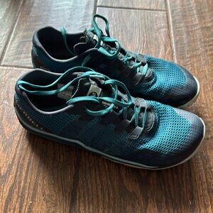 Merrell Trail Glove 5 Women's Size 9 Vibram Barefoot Running Shoes Teal Blue